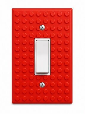 2/$25 LEGO Compatible Light Switch Cover Plate 3D Printed